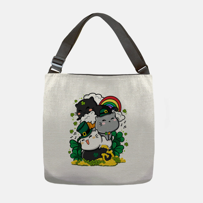 St. Purrty's Day-none adjustable tote-krisren28