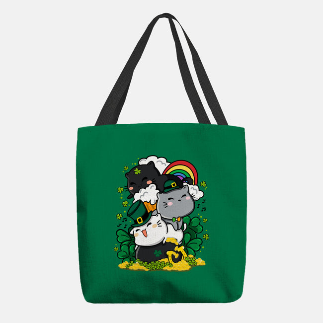 St. Purrty's Day-none basic tote-krisren28