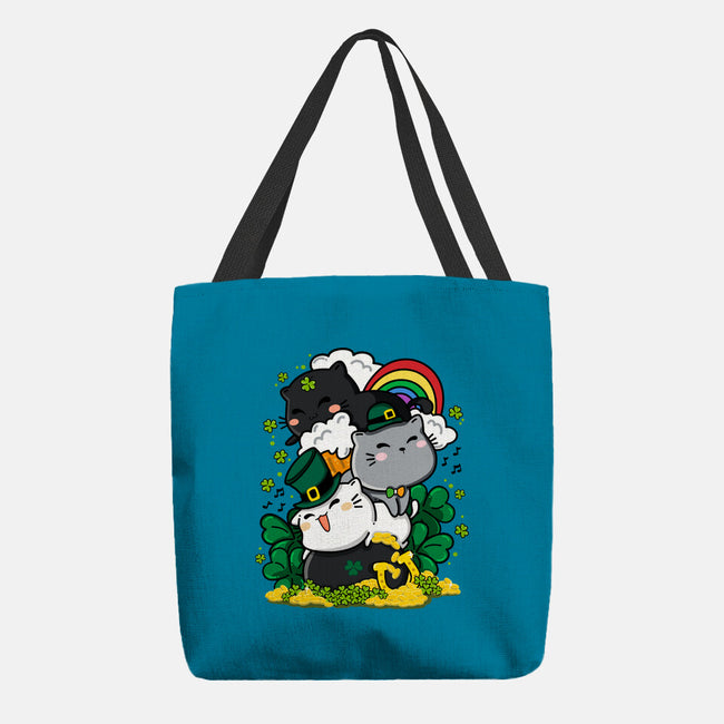 St. Purrty's Day-none basic tote-krisren28