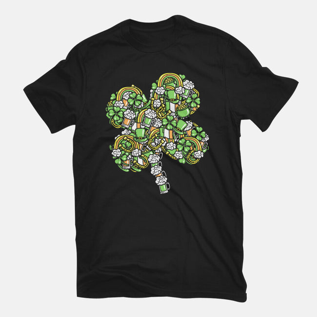 St. Patty's Doodle-mens basic tee-krisren28