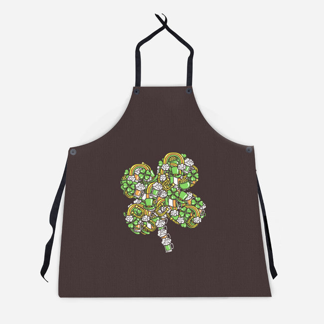 St. Patty's Doodle-unisex kitchen apron-krisren28