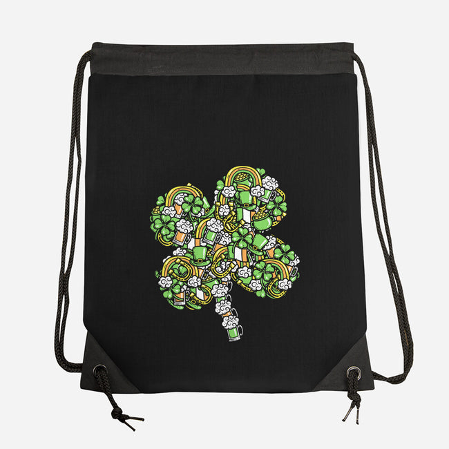 St. Patty's Doodle-none drawstring bag-krisren28