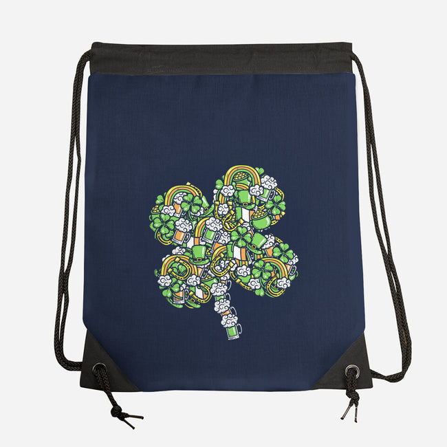 St. Patty's Doodle-none drawstring bag-krisren28