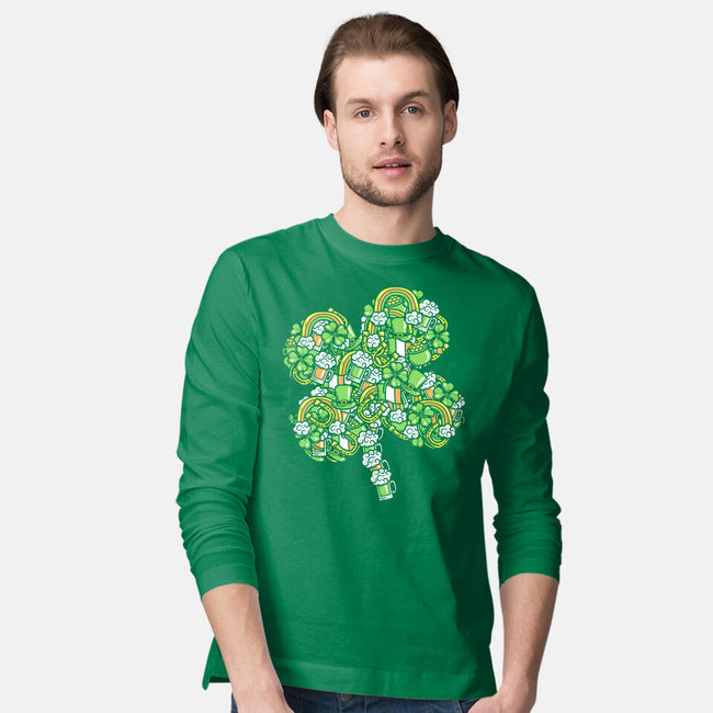 St. Patty's Doodle-mens long sleeved tee-krisren28