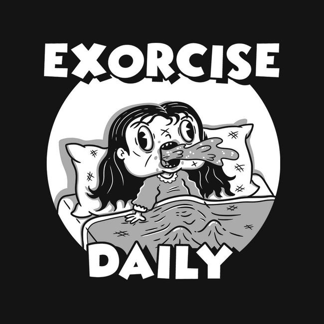 Exorcise Daily-none removable cover w insert throw pillow-Paul Simic