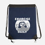 Exorcise Daily-none drawstring bag-Paul Simic