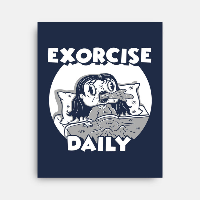 Exorcise Daily-none stretched canvas-Paul Simic