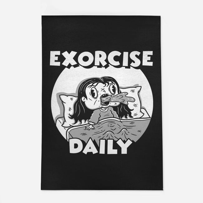 Exorcise Daily-none outdoor rug-Paul Simic