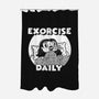 Exorcise Daily-none polyester shower curtain-Paul Simic