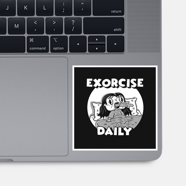 Exorcise Daily-none glossy sticker-Paul Simic