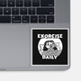 Exorcise Daily-none glossy sticker-Paul Simic