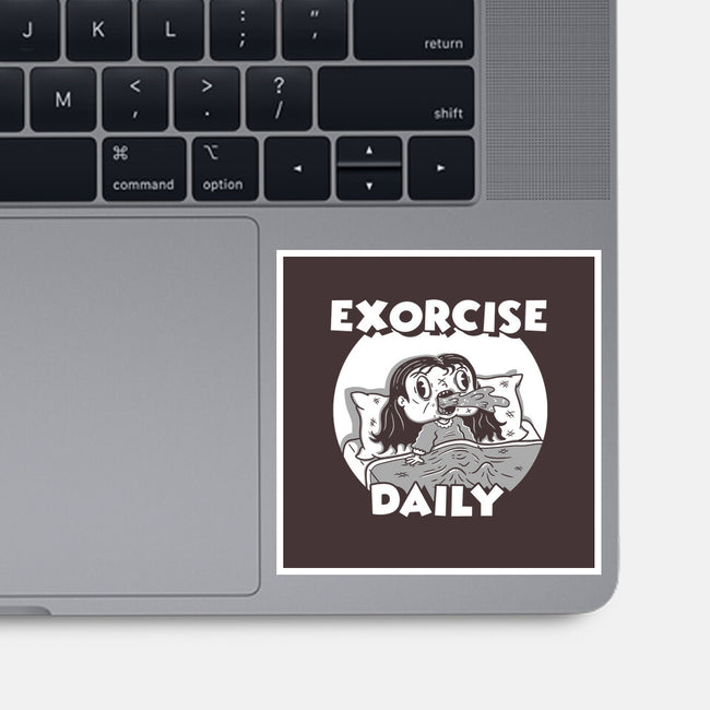 Exorcise Daily-none glossy sticker-Paul Simic