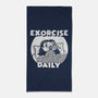 Exorcise Daily-none beach towel-Paul Simic