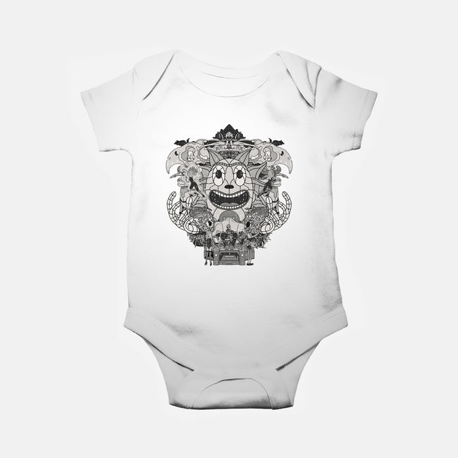 Cartoon Rick-baby basic onesie-Zody