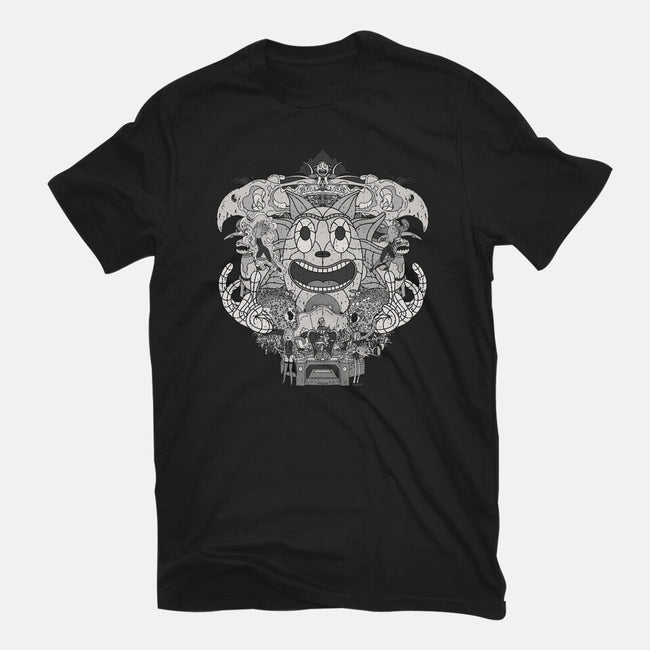 Cartoon Rick-womens fitted tee-Zody