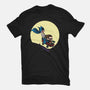 Scaredy Bat-womens fitted tee-Kladenko