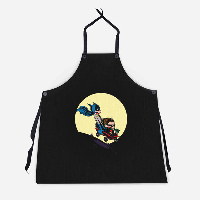 Scaredy Bat-unisex kitchen apron-Kladenko