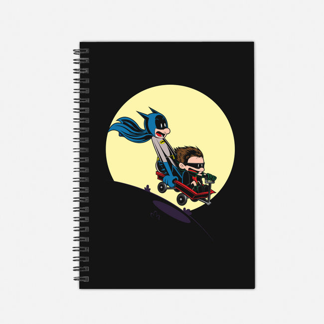 Scaredy Bat-none dot grid notebook-Kladenko