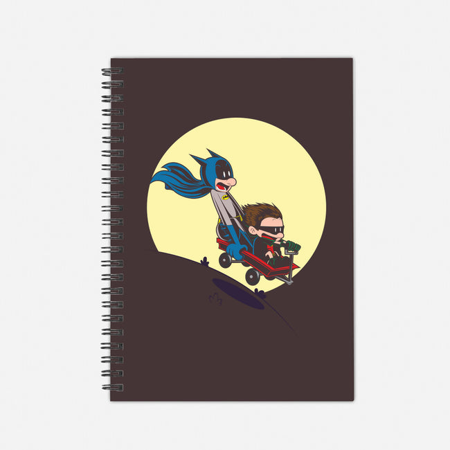 Scaredy Bat-none dot grid notebook-Kladenko