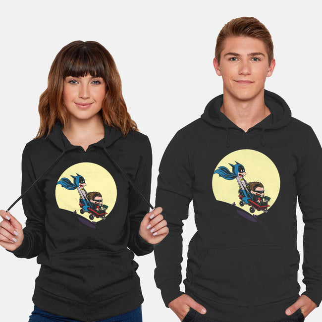 Scaredy Bat-unisex pullover sweatshirt-Kladenko