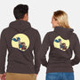 Scaredy Bat-unisex zip-up sweatshirt-Kladenko