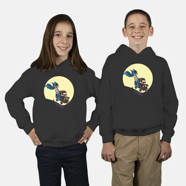 Scaredy Bat-youth pullover sweatshirt-Kladenko