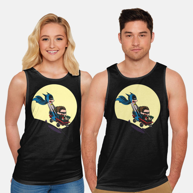 Scaredy Bat-unisex basic tank-Kladenko