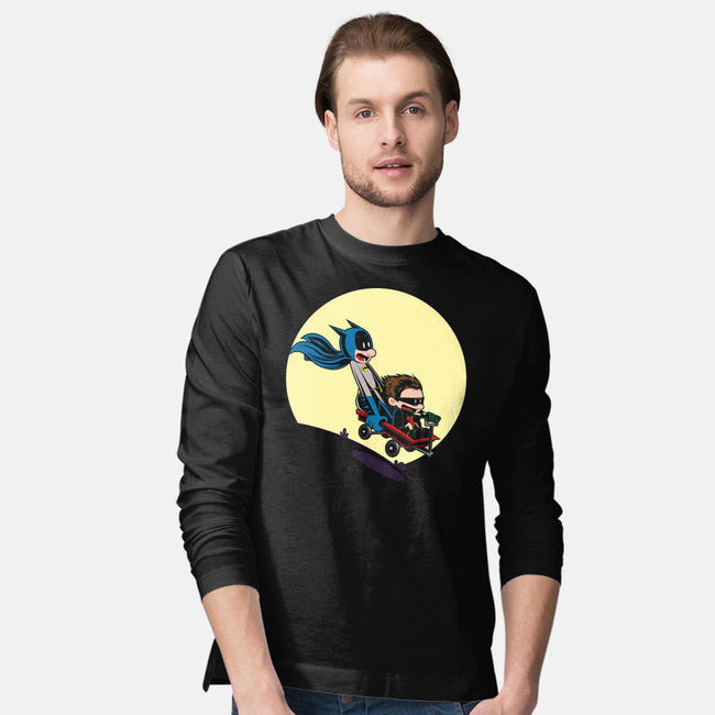 Scaredy Bat-mens long sleeved tee-Kladenko
