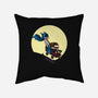 Scaredy Bat-none removable cover w insert throw pillow-Kladenko