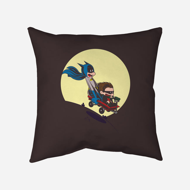 Scaredy Bat-none removable cover w insert throw pillow-Kladenko