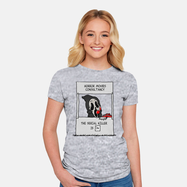 Horror Movies Consultancy-womens fitted tee-Melonseta