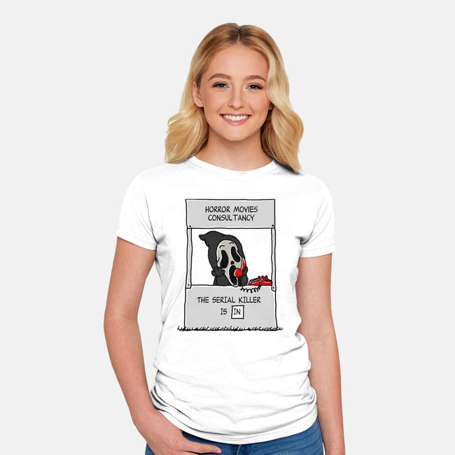 Horror Movies Consultancy-womens fitted tee-Melonseta