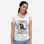 Horror Movies Consultancy-womens v-neck tee-Melonseta