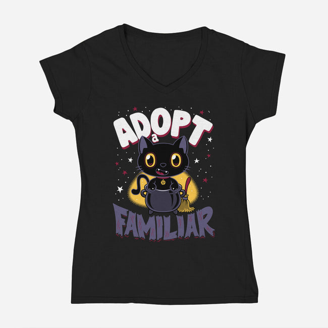 A Familiar-womens v-neck tee-Nemons