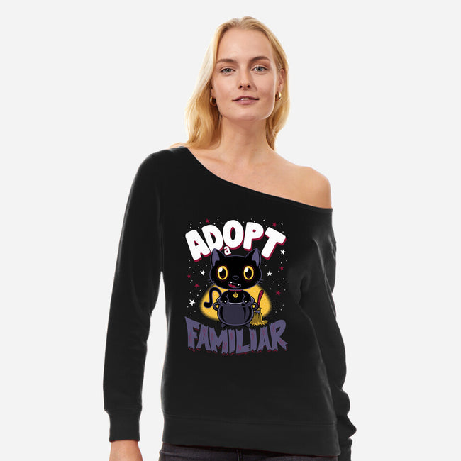 A Familiar-womens off shoulder sweatshirt-Nemons