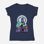 Battle Begin-womens v-neck tee-hirolabs
