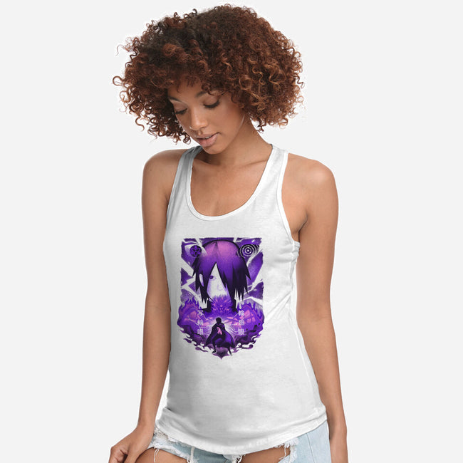 Rinne Sharingan-womens racerback tank-hypertwenty