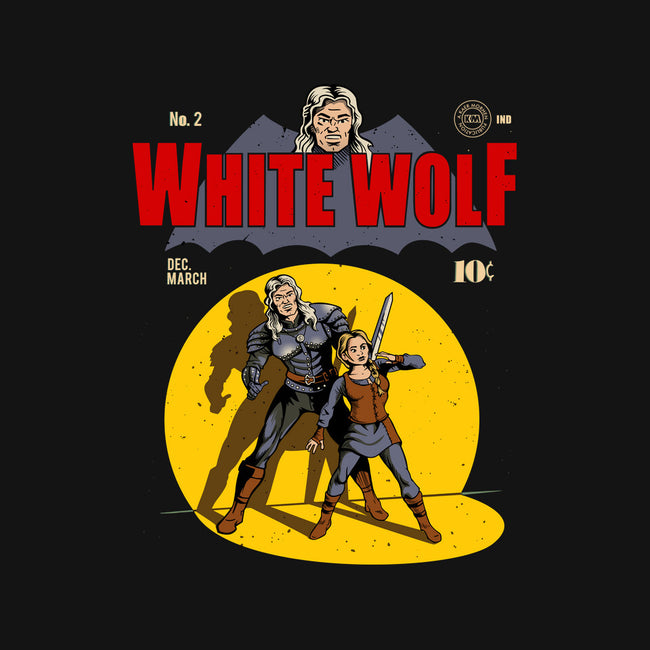 White Wolf Comic-none polyester shower curtain-daobiwan