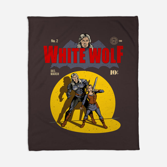White Wolf Comic-none fleece blanket-daobiwan