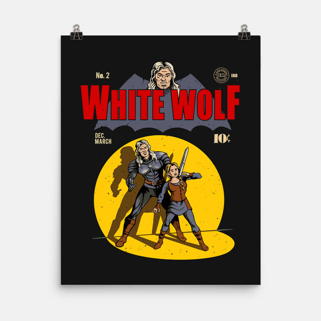 White Wolf Comic-none matte poster-daobiwan