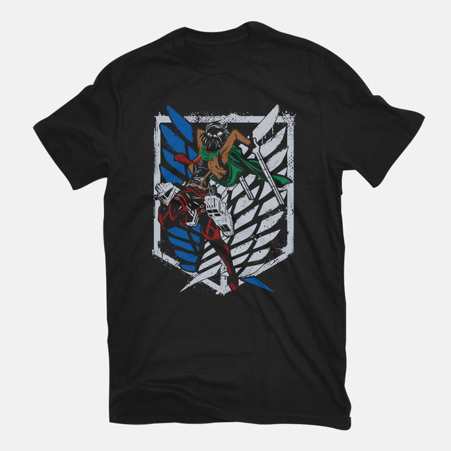 Mikasa Fighting-mens heavyweight tee-Rogelio