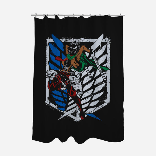 Mikasa Fighting-none polyester shower curtain-Rogelio