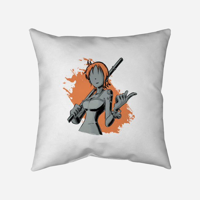 Dark Nami-none removable cover w insert throw pillow-xMorfina