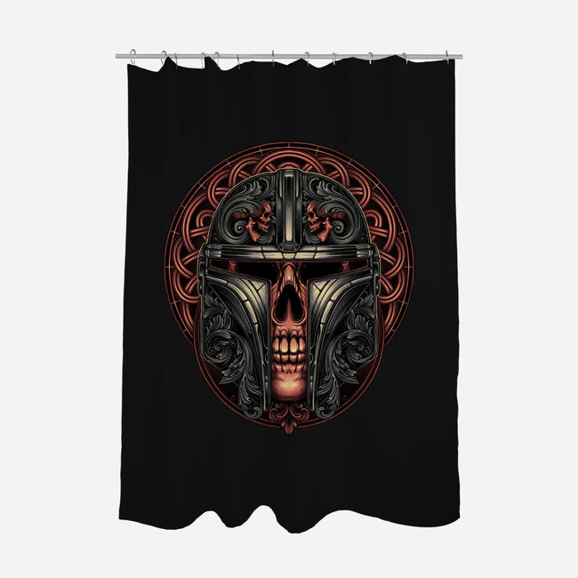 The Orphaned Warrior-none polyester shower curtain-glitchygorilla