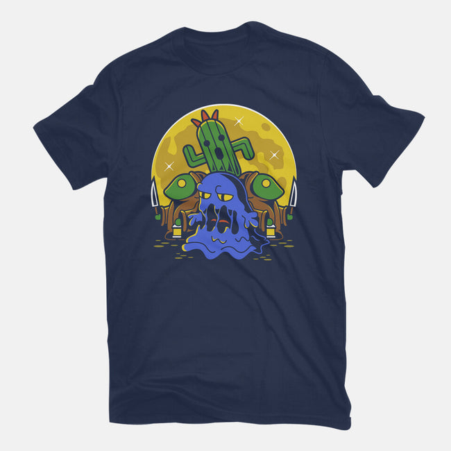Moonlight Night Enemies-mens basic tee-Logozaste