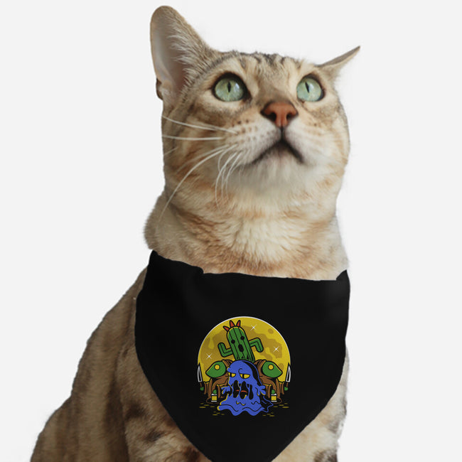 Moonlight Night Enemies-cat adjustable pet collar-Logozaste