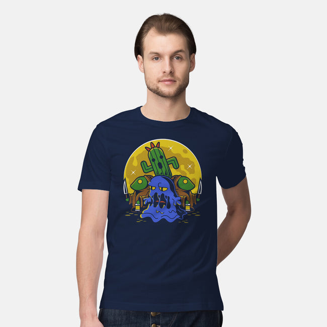 Moonlight Night Enemies-mens premium tee-Logozaste