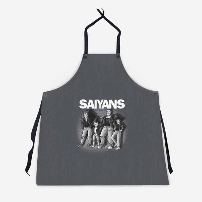 The Saiyans-unisex kitchen apron-trheewood