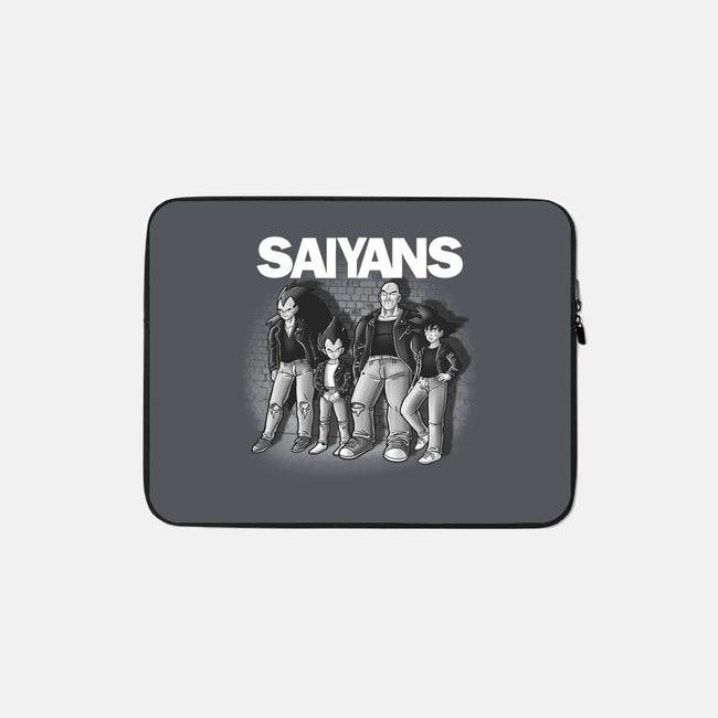 The Saiyans-none zippered laptop sleeve-trheewood