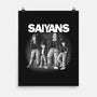 The Saiyans-none matte poster-trheewood